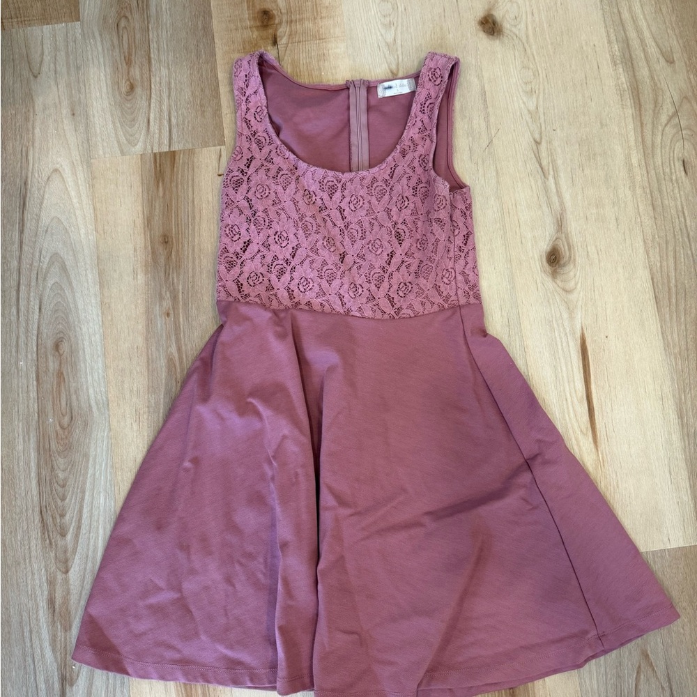 Elegant Pink Lace women’s mini dress